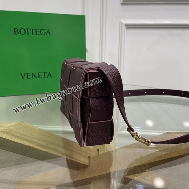 Bottega veneta高端女包 KF0017荔枝紋 寶緹嘉荔枝紋牛皮CASSETTE包包 BV經典款單肩斜挎包  gxz1267